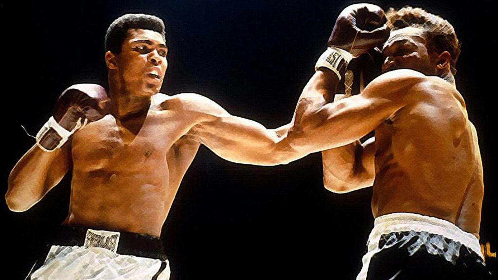 Muhammad Ali, Boxkampf, Schlag, Legende, 16:9, HD-Hintergrundbild für den Desktop
