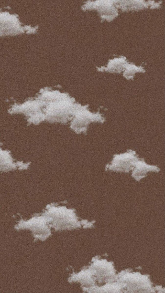 Wolken, Kakaobraun, Muster, Hochformat, Hintergrundbild für iPhone und Android