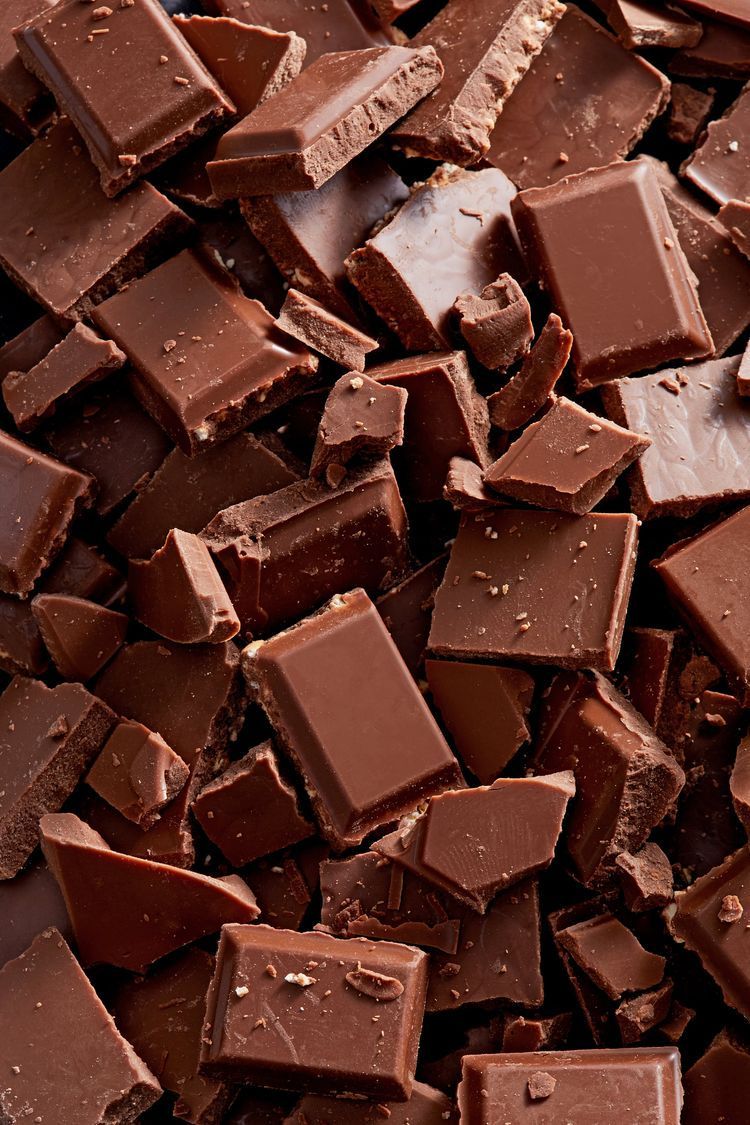 Schokolade, Schokostücke, Zartbitter, Hochformat, Hintergrundbild für iPhone und Android