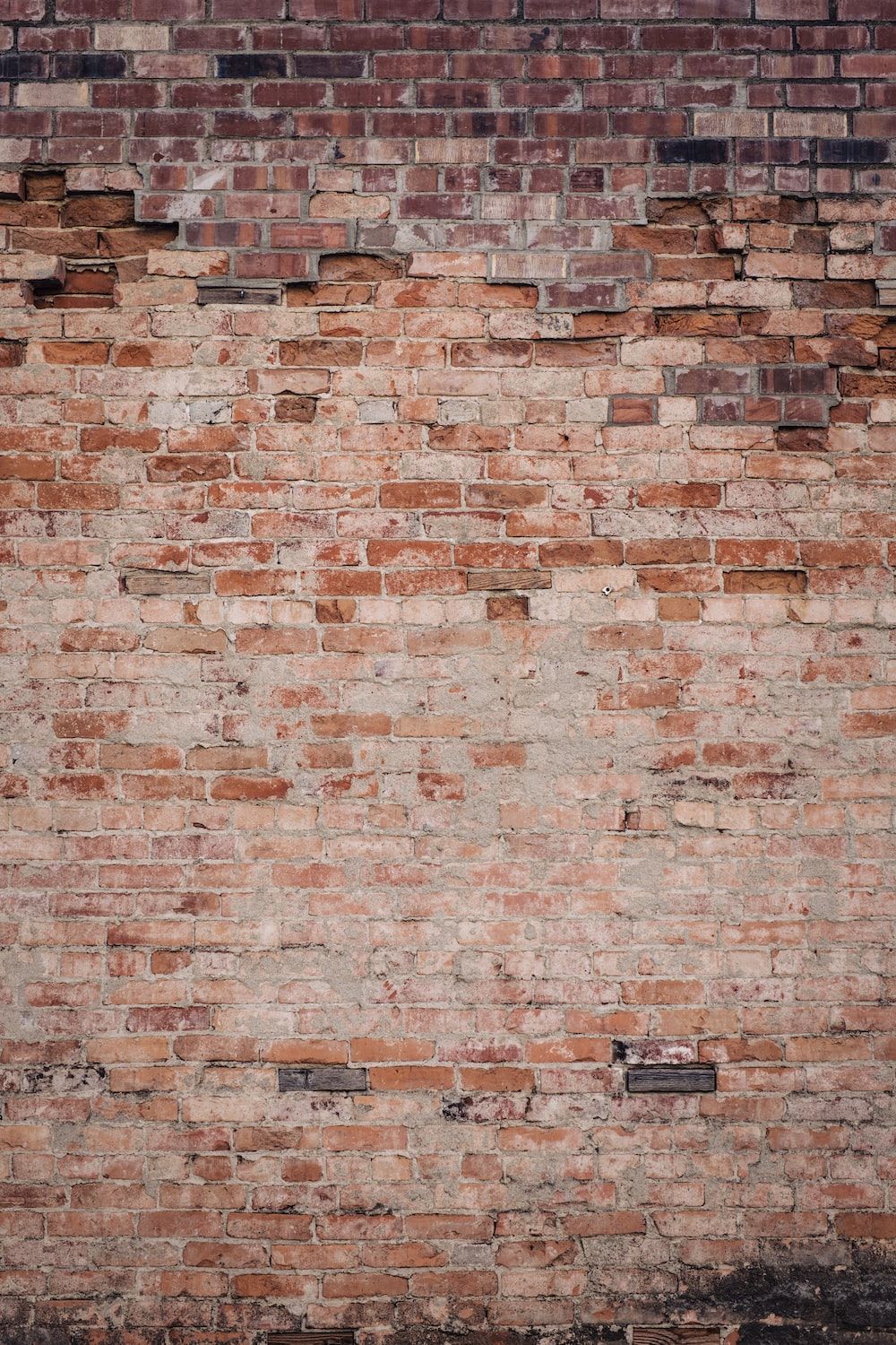 Backsteinmauer, Ziegel, Textur, Hochformat, HD, Hintergrundbild fürs Handy