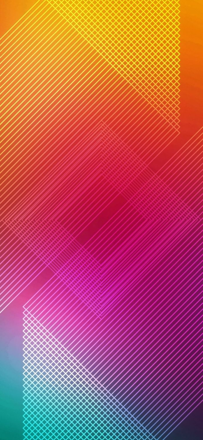 Diagonale Linien, Farbverlauf, Pink, Orange, Türkis, Hochformat, Hintergrundbild fürs Smartphone