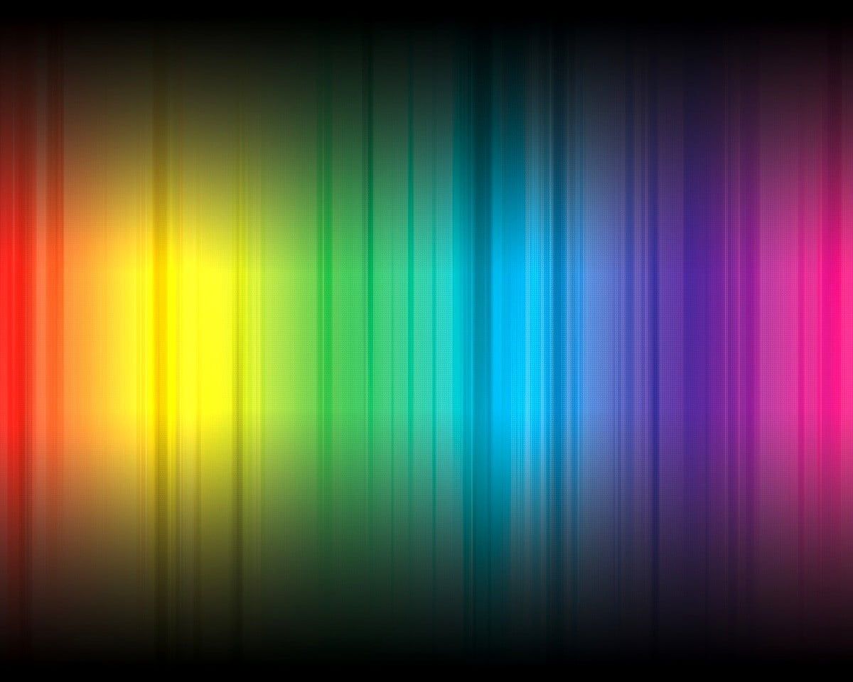Farbstreifen, Bewegungsunschärfe, Regenbogen, Schwarz, Spektrum, Hintergrund