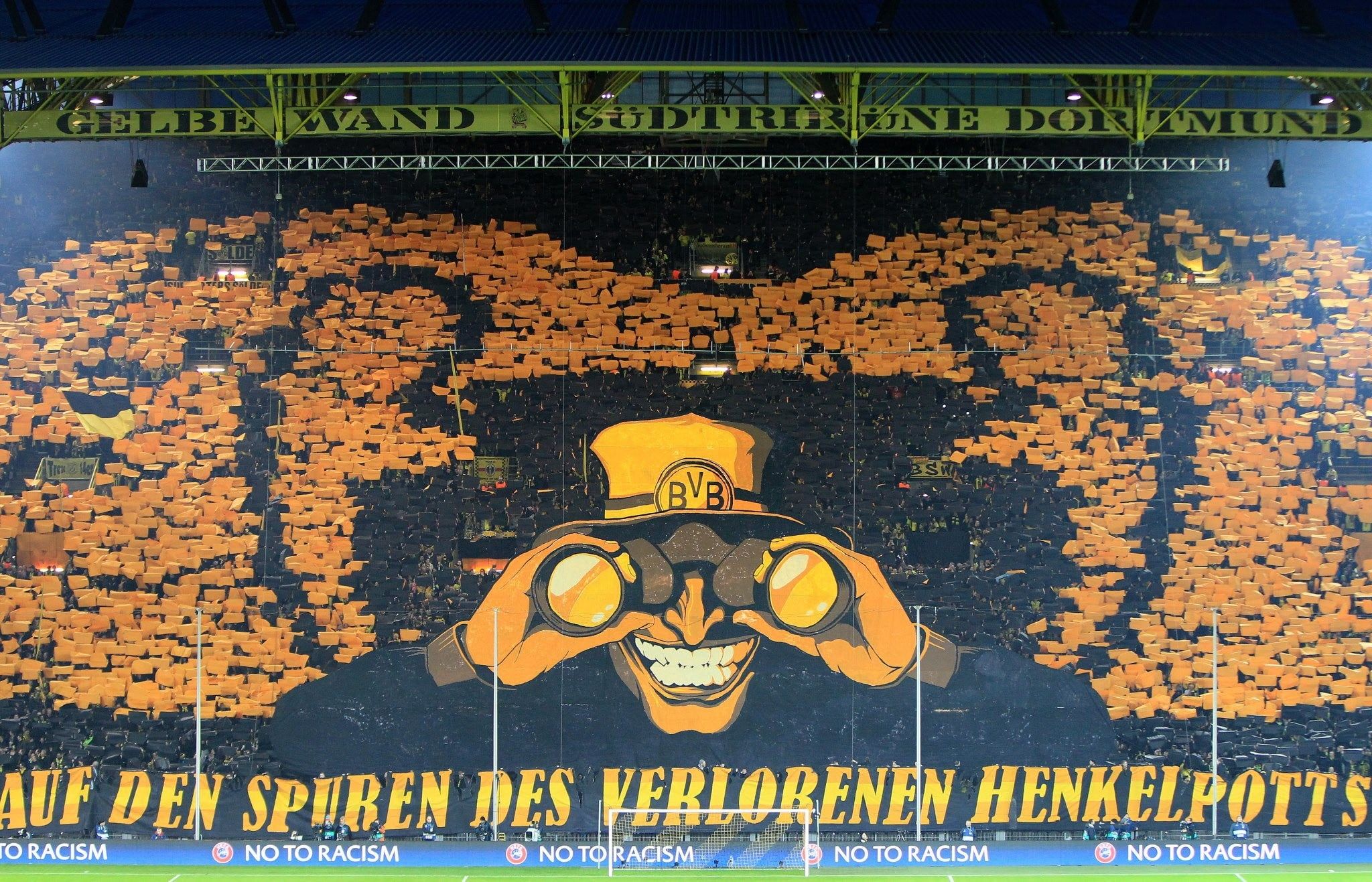 Südtribüne, Choreografie, Henkelpott, Fans, Signal Iduna Park, Full HD, PC-Hintergrundbild