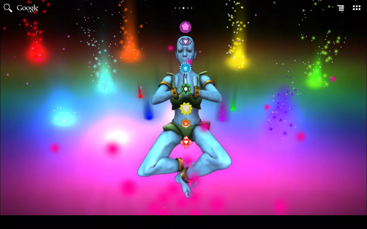 Meditation, Schwebende Figur, Chakren, Farbnebel, Bunt, HD, Desktop-Hintergrund für Windows