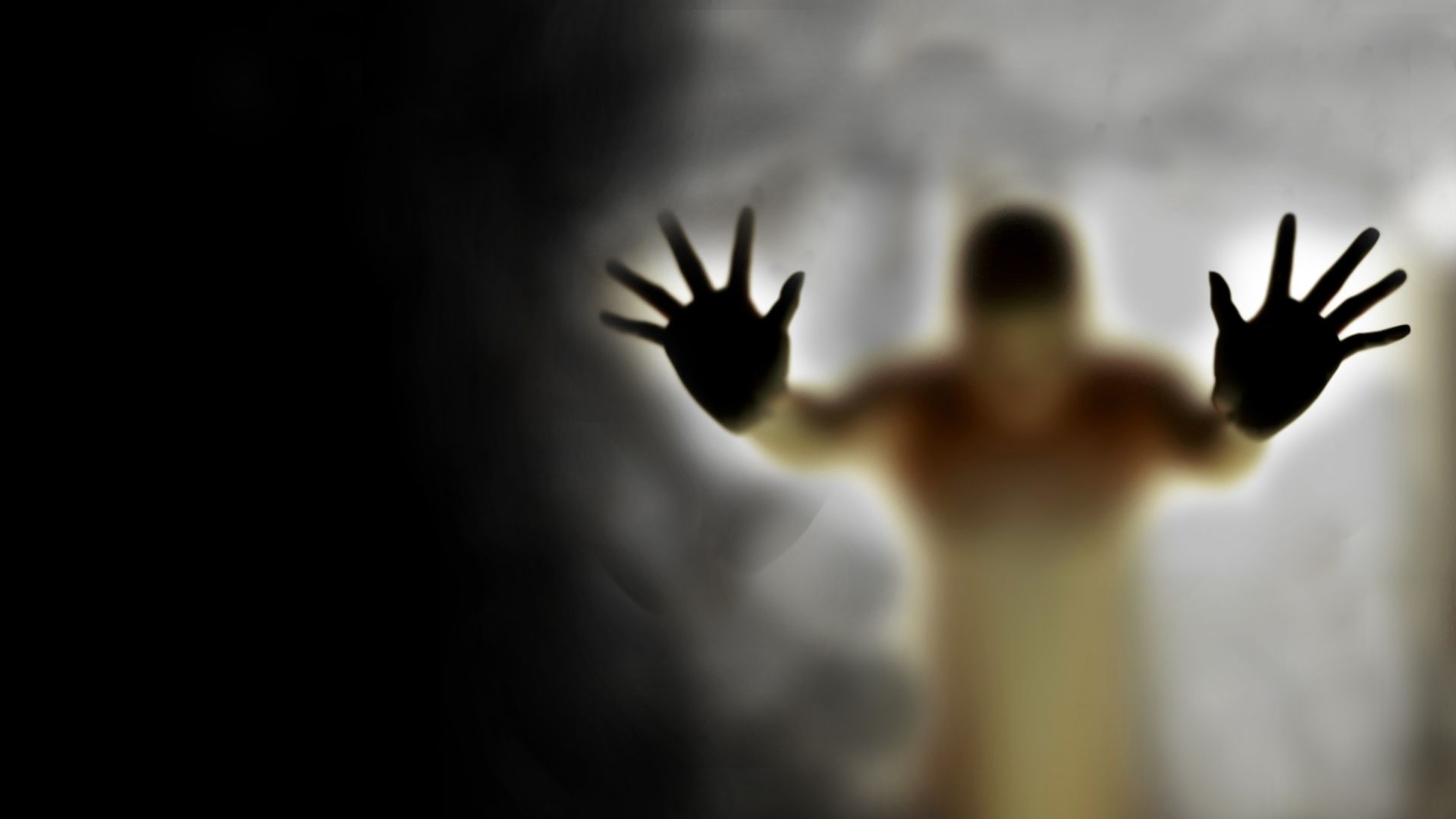 Gestalt, Hände, Milchglas, Schatten, Unheimlich, Full HD 1080p, Desktop-Hintergrundbild
