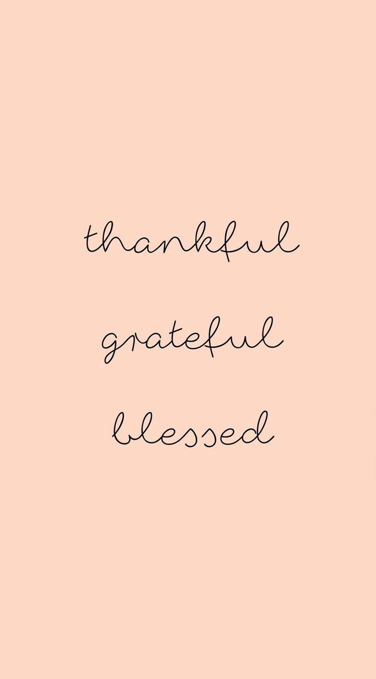 Thankful, Grateful, Blessed, Pfirsichfarben, Handschrift, HD, Handy-Hintergrundbild