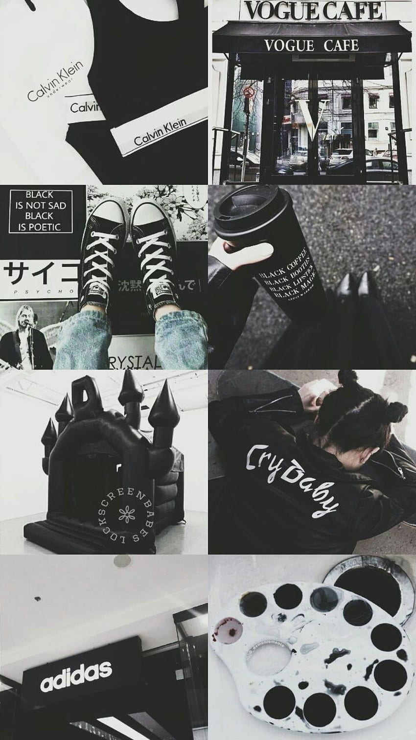 Adidas, Collage, Sneaker, Schwarz-Weiß, Mode, HD, Handy-Hintergrund im Hochformat