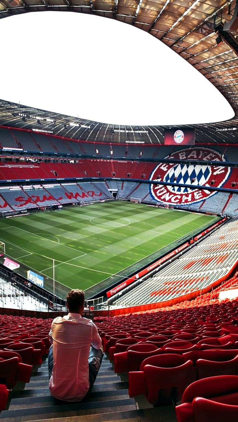 Allianz Arena, FC Bayern München, Fan, Tribüne, Stadioninnenraum, Android-Hintergrundbild