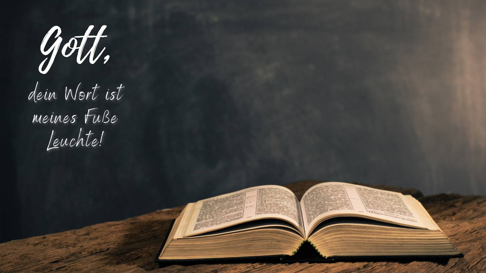 Bibel, Bibelvers, Psalm 119, Tafel, Christlich, Schriftzug, Full HD, Windows-Hintergrundbild