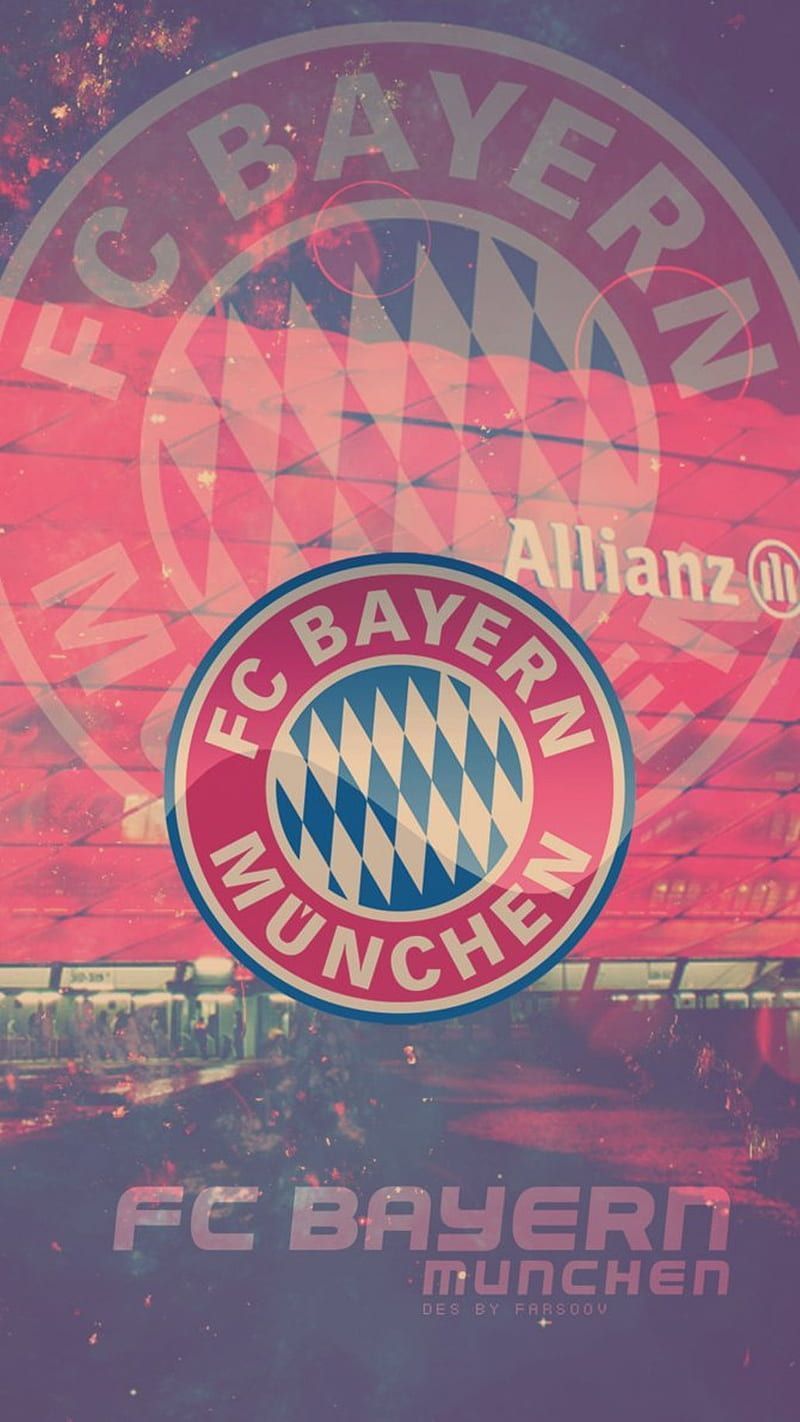 FC Bayern München, Vereinswappen, Allianz-Logo, Rot, Grafikdesign, HD, Handy-Hintergrundbild