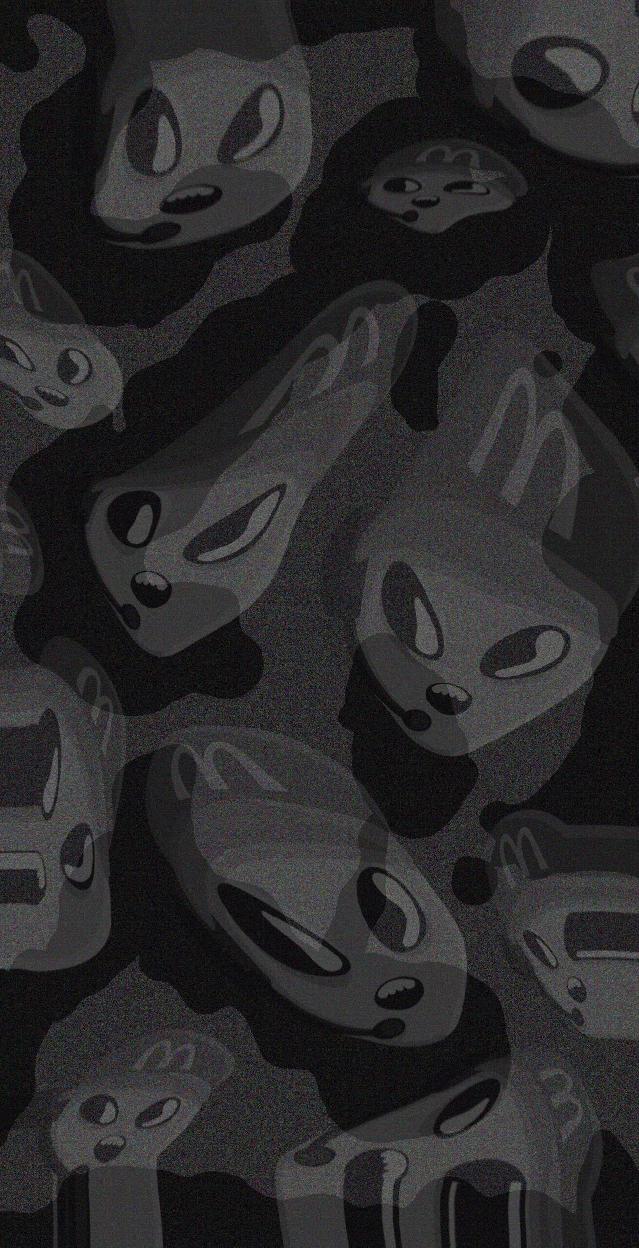 McDonald's, Muster, Aliens, Grau, Dunkel, Full HD, Sperrbildschirm fürs iPhone