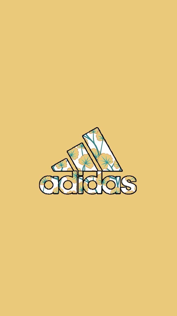 Adidas, Performance-Logo, Gelber Hintergrund, Minimalistisch, Sperrbildschirm fürs iPhone