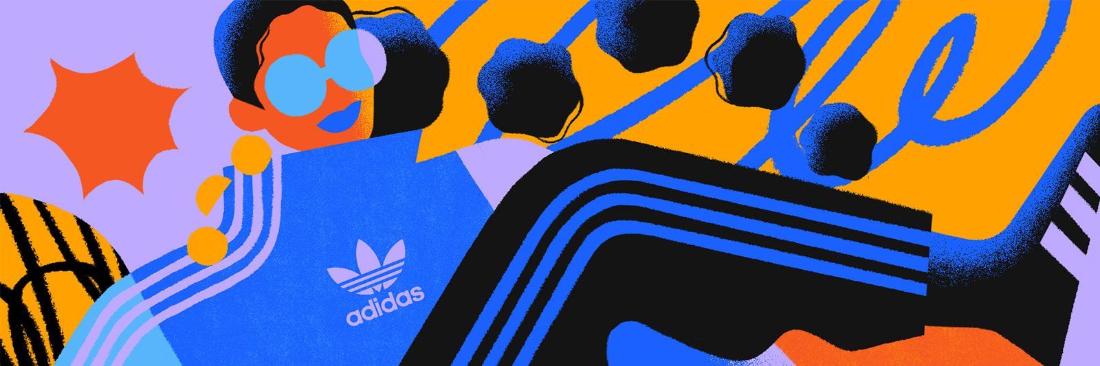 Adidas, Trefoil-Logo, Illustration, Drei Streifen, Bunt, Abstrakt, Hintergrundbild