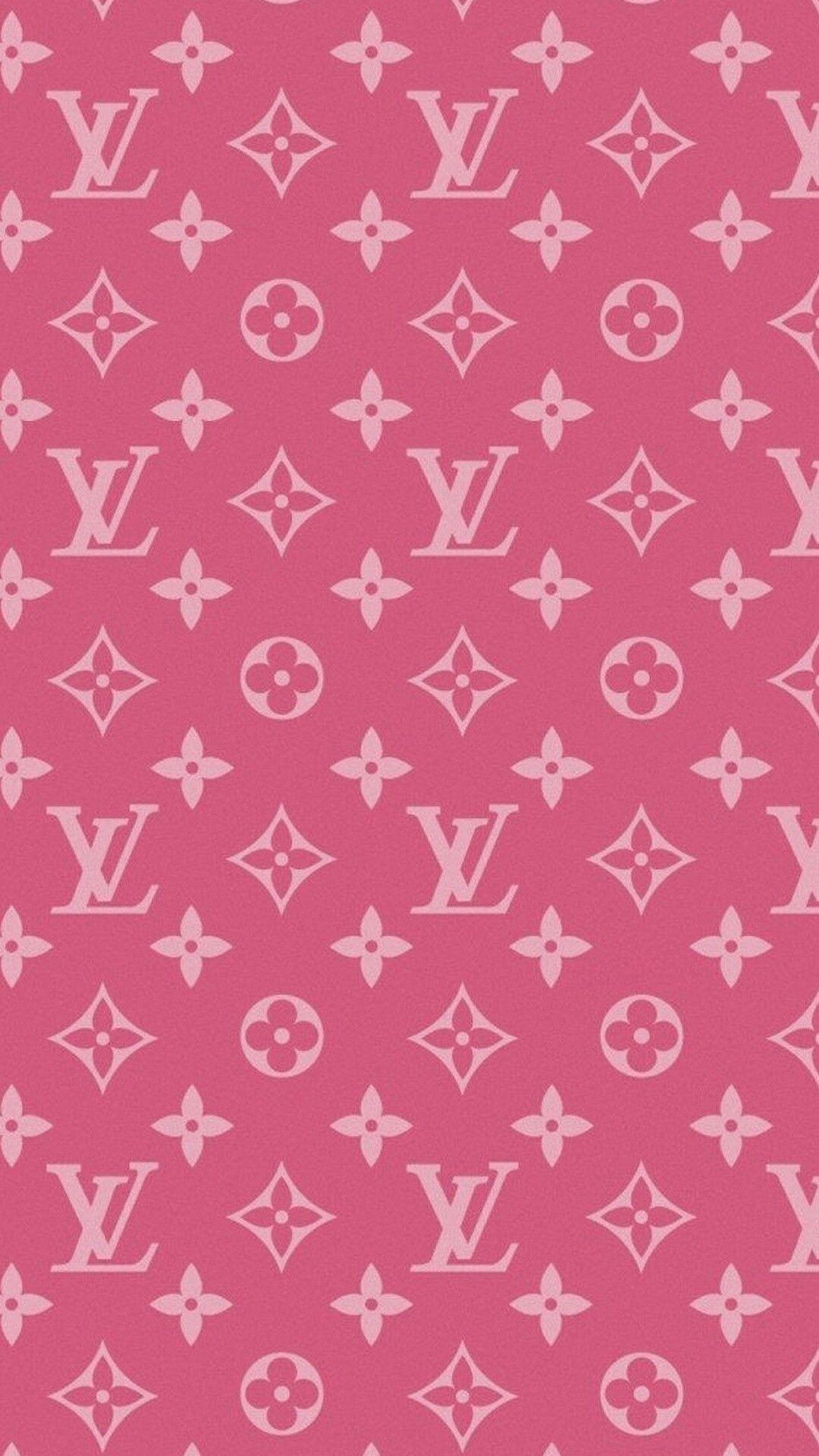 Louis Vuitton, Monogramm, Muster, Pink, Full HD, Sperrbildschirm fürs iPhone