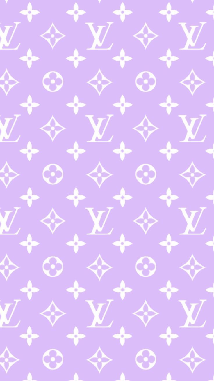 Louis Vuitton, Monogramm, Lila, Pastell, Muster, HD, Sperrbildschirm fürs iPhone