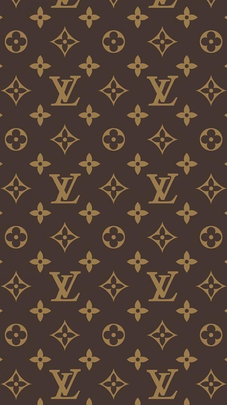 Louis Vuitton, Monogramm, Braun, Gold, Klassisch, HD, Sperrbildschirm fürs iPhone