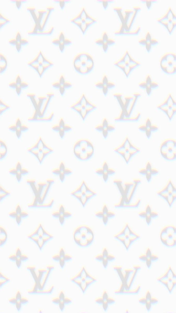 Louis Vuitton, Monogramm, Weiß, Hellgrau, Dezent, Hintergrundbild für iPhone und Android