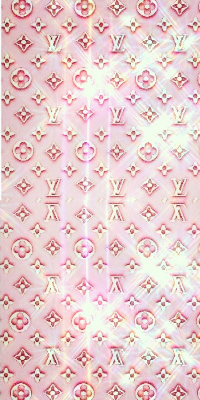 Louis Vuitton, Monogramm, Rosa, Pastell, Lichtschein, HD, Hintergrundbild fürs Handy
