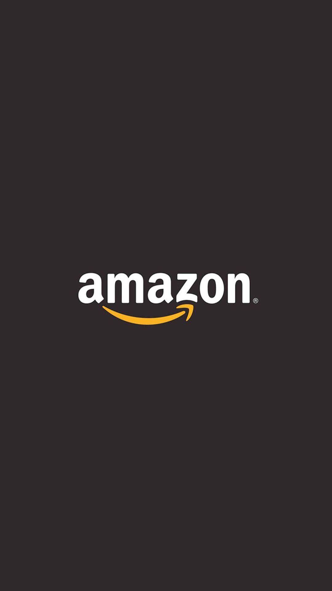 Amazon-Logo, Amazon, Minimalistisch, Schwarzer Hintergrund, Sperrbildschirm fürs iPhone