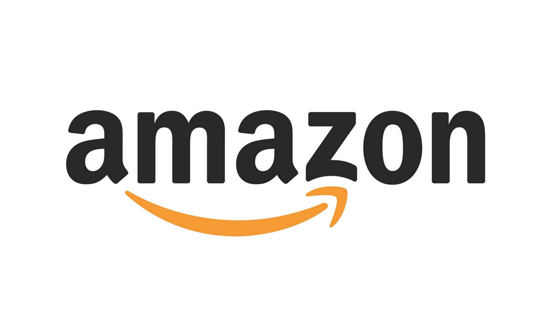 Amazon-Logo, Amazon, Unternehmen, Weißer Hintergrund, Full HD Wallpaper