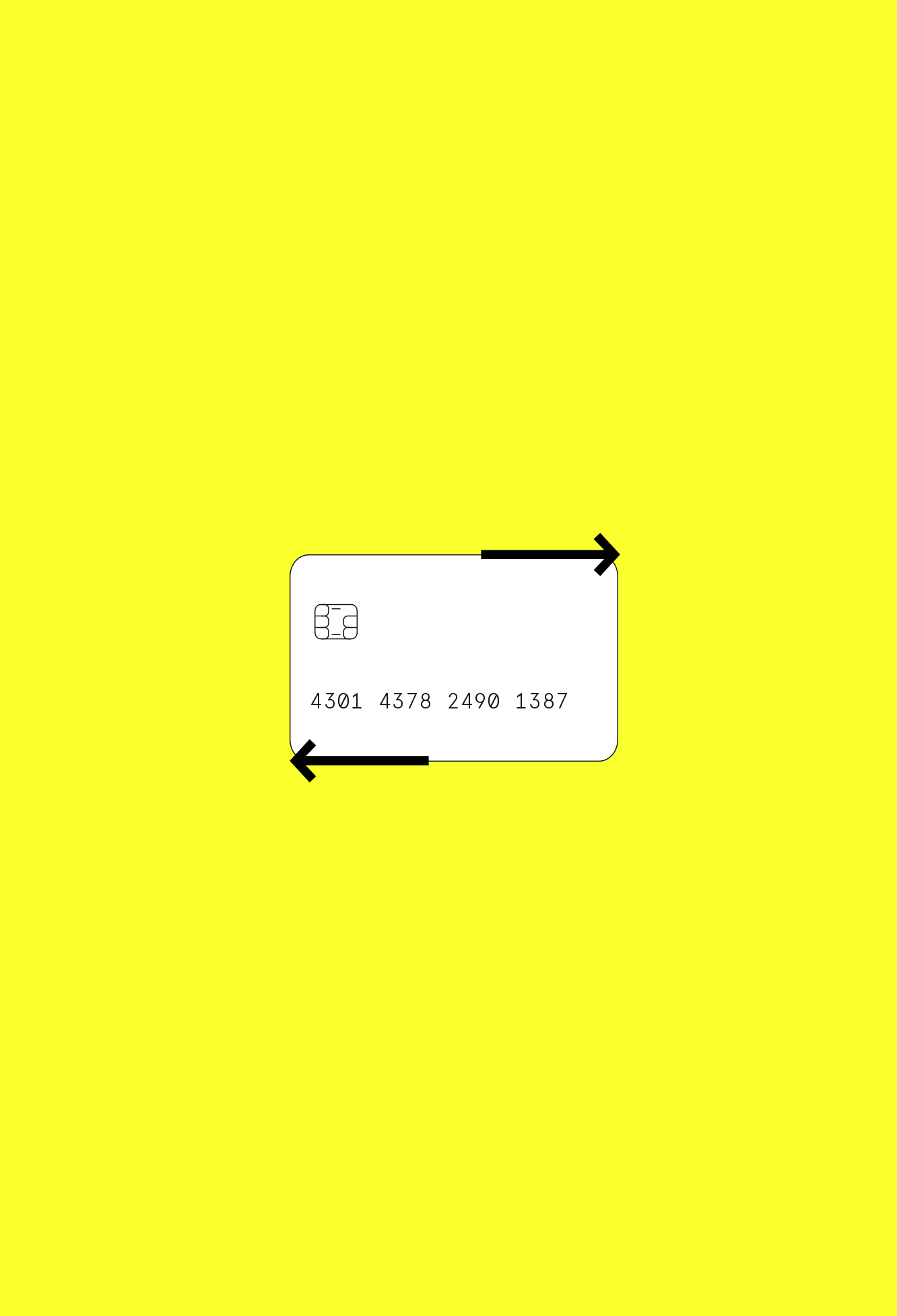 Kreditkarte, Pfeile, Minimalismus, Gelber Hintergrund, Full HD Wallpaper