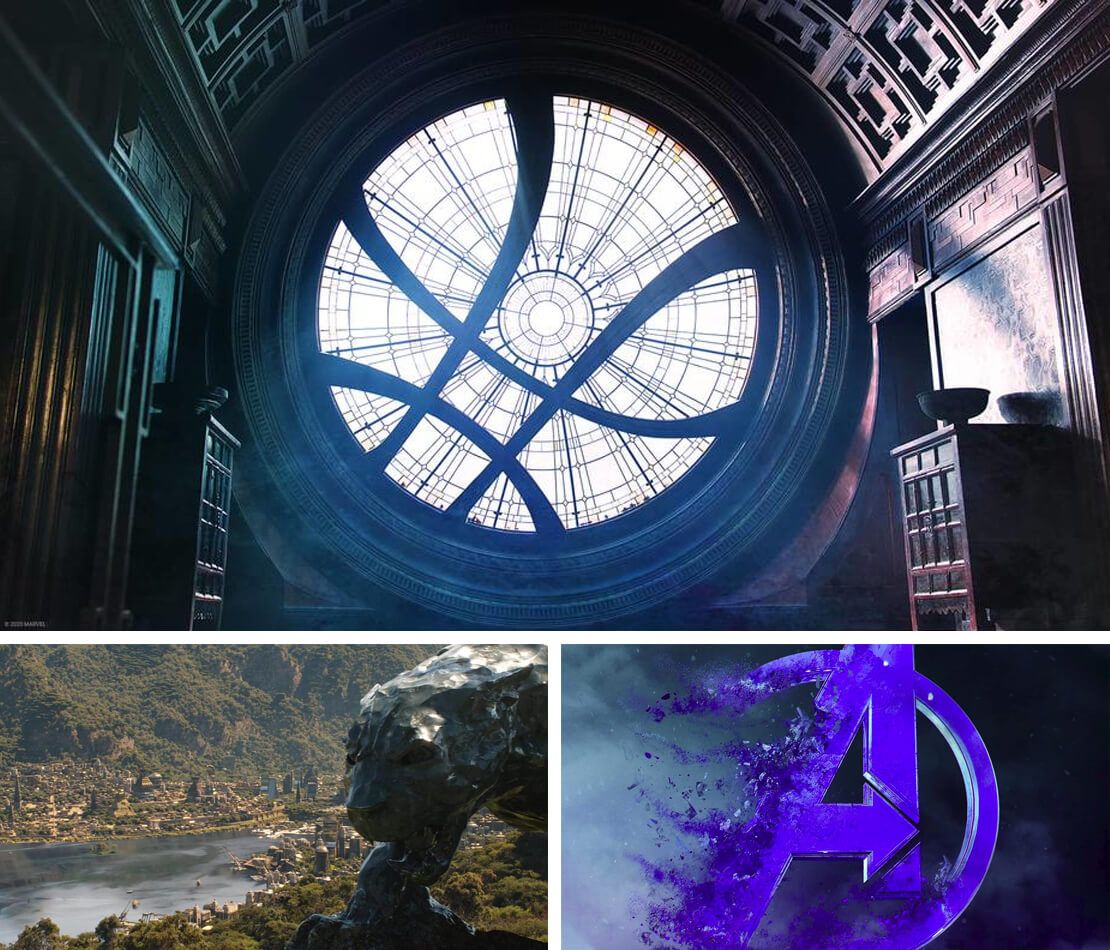 Doctor Strange, Sanctum Sanctorum, Avengers, Marvel, Collage, Rundfenster, Hintergrundbild