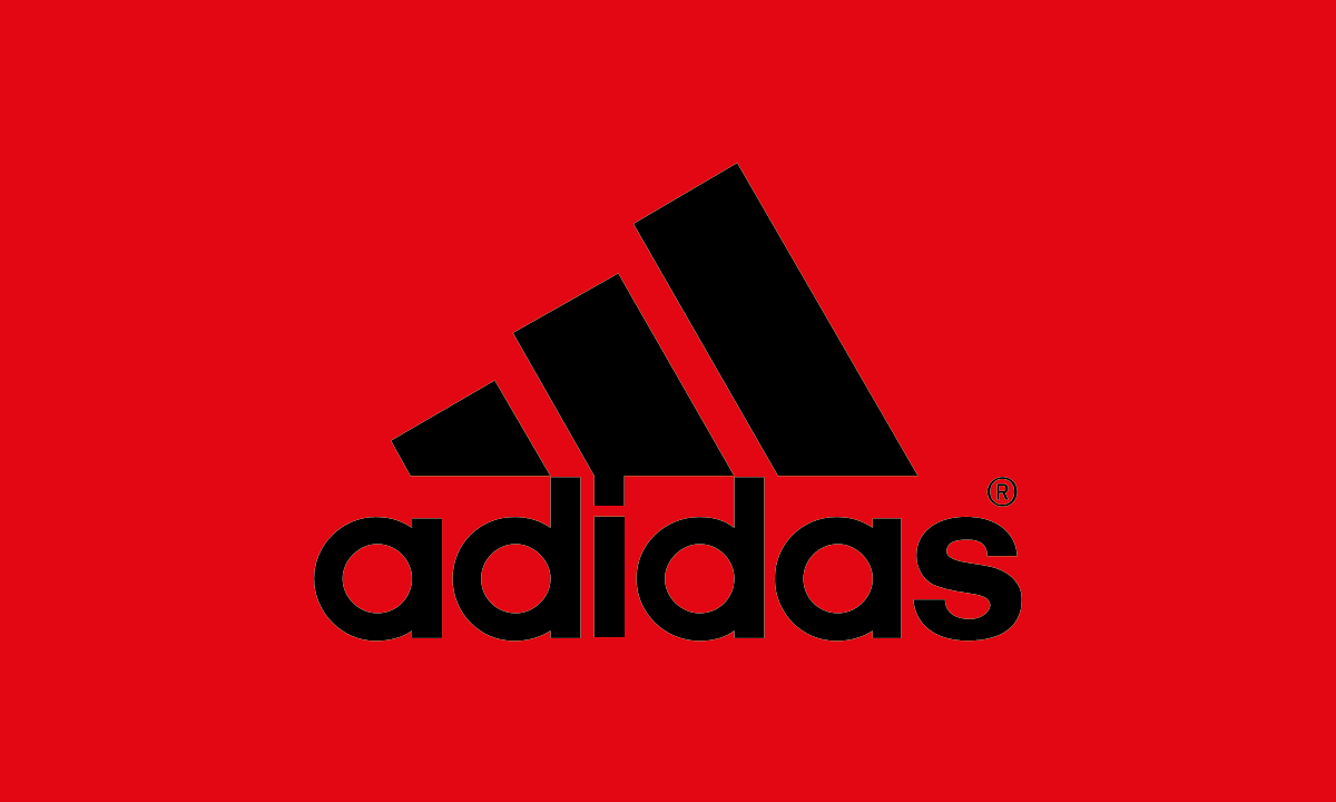 Adidas, Adidas Performance, Drei Balken, Roter Hintergrund, Logo, Schwarz, Wallpaper