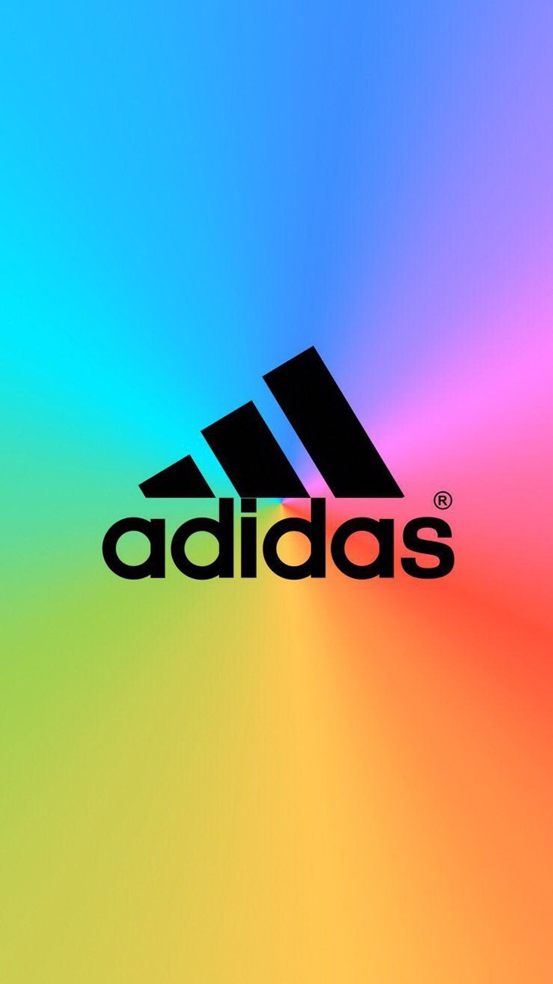 Adidas, Adidas Performance, Regenbogenfarben, Farbverlauf, Bunt, Full HD, Handy-Hintergrundbild