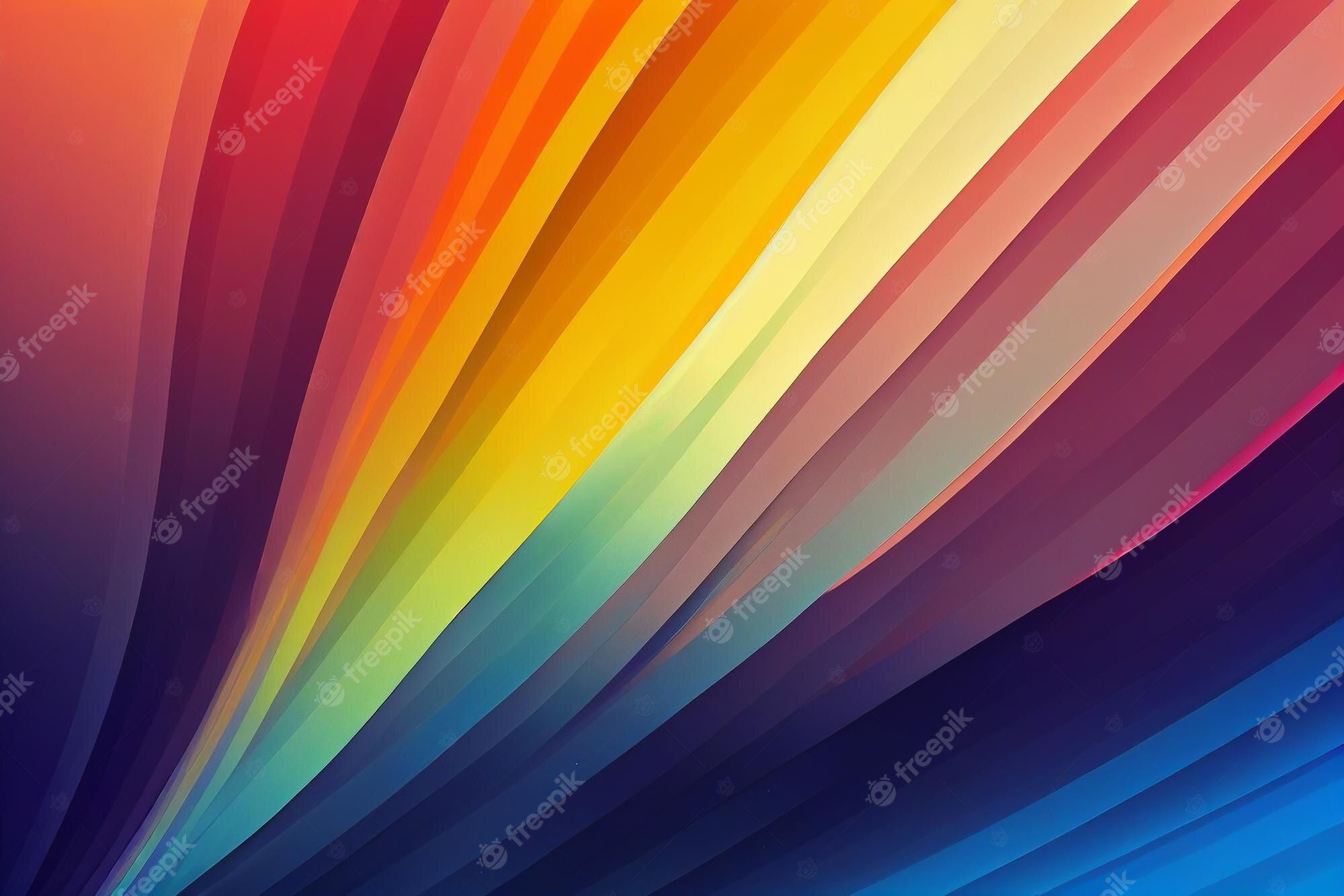 Farbbänder, Diagonale Streifen, Regenbogenfarben, Kurven, Abstrakt, Full HD, Laptop-Hintergrundbild
