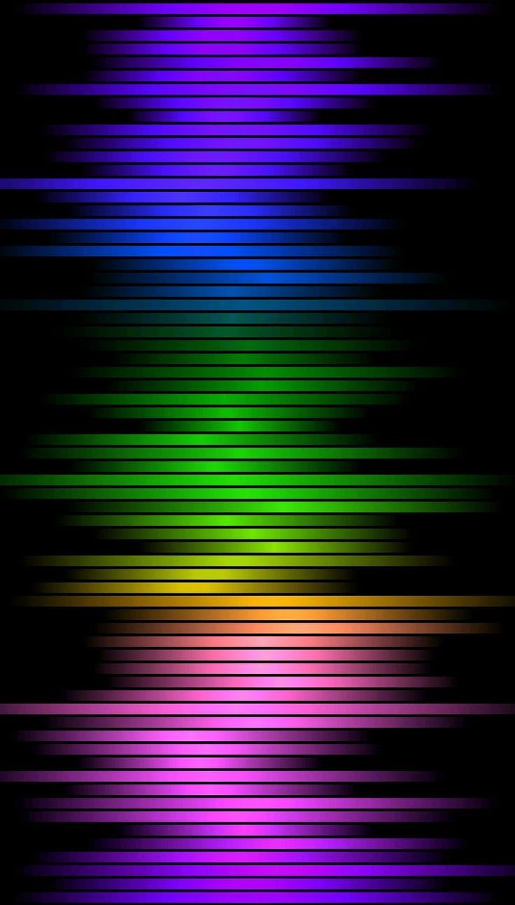 Schallwelle, Equalizer, Neon, Schwarzer Hintergrund, Regenbogenfarben, Sperrbildschirm fürs iPhone