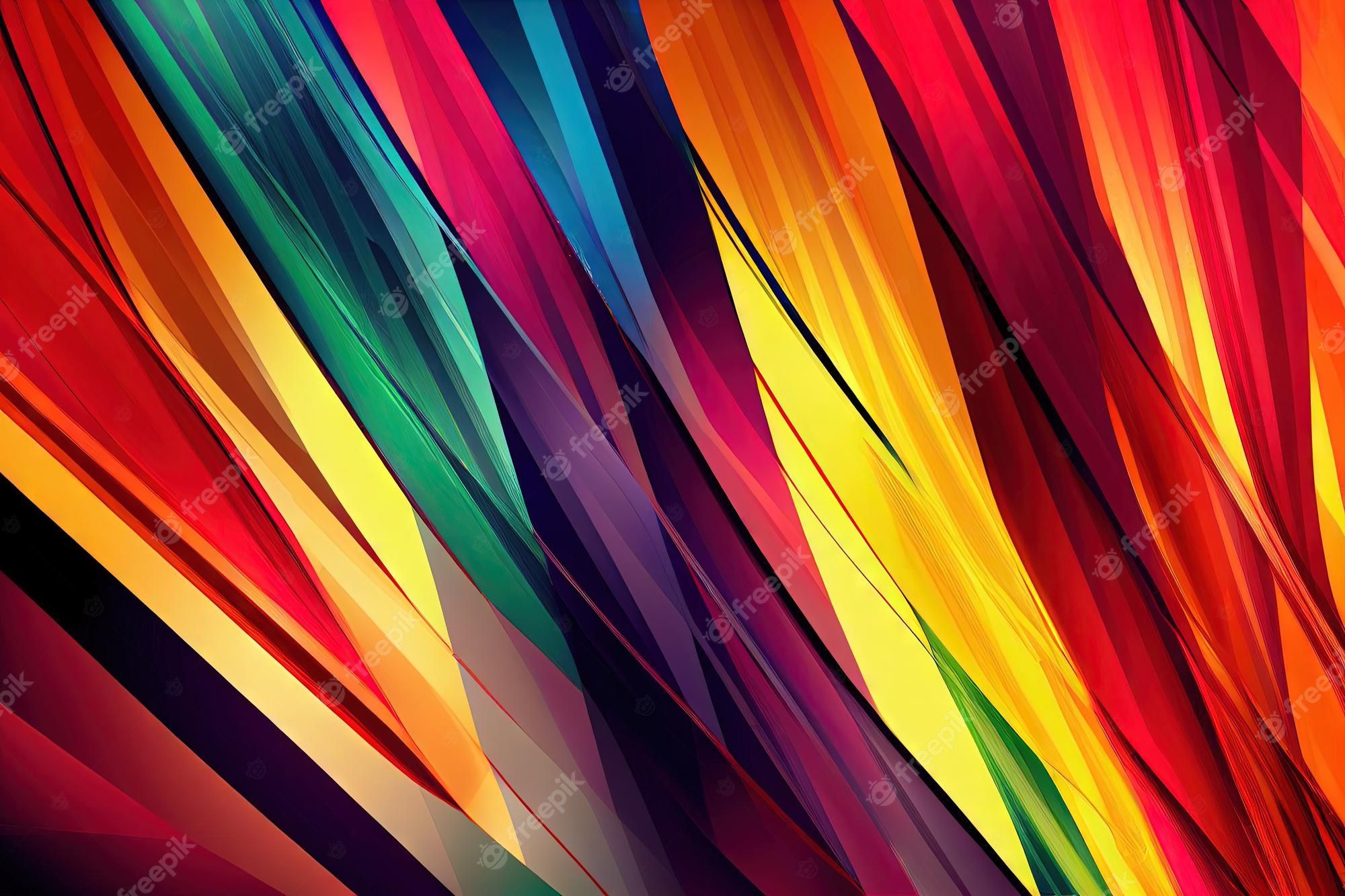 Farbbänder, Diagonale Linien, Rot, Orange, Abstrakt, Full HD, Desktop-Hintergrund für Windows