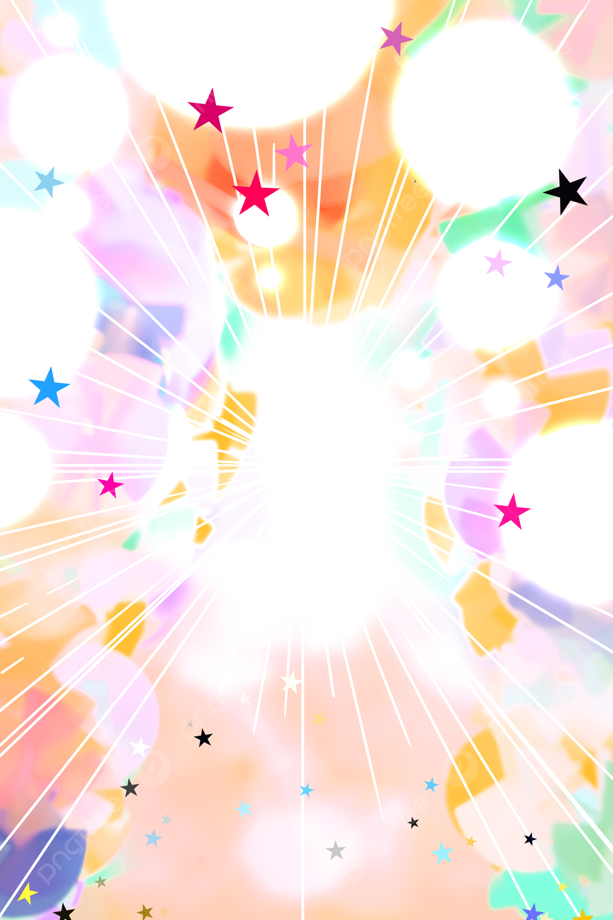 Sterne, Lichtstrahlen, Weiß, Konfetti, Pastell, Full HD, iPad-Hintergrundbild
