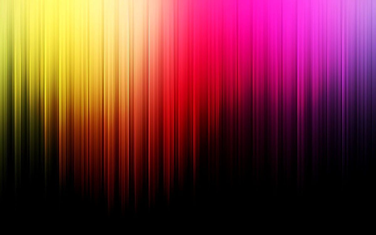 Farbverlauf, Vertikale Streifen, Gelb, Pink, Schwarzer Hintergrund, Wallpaper