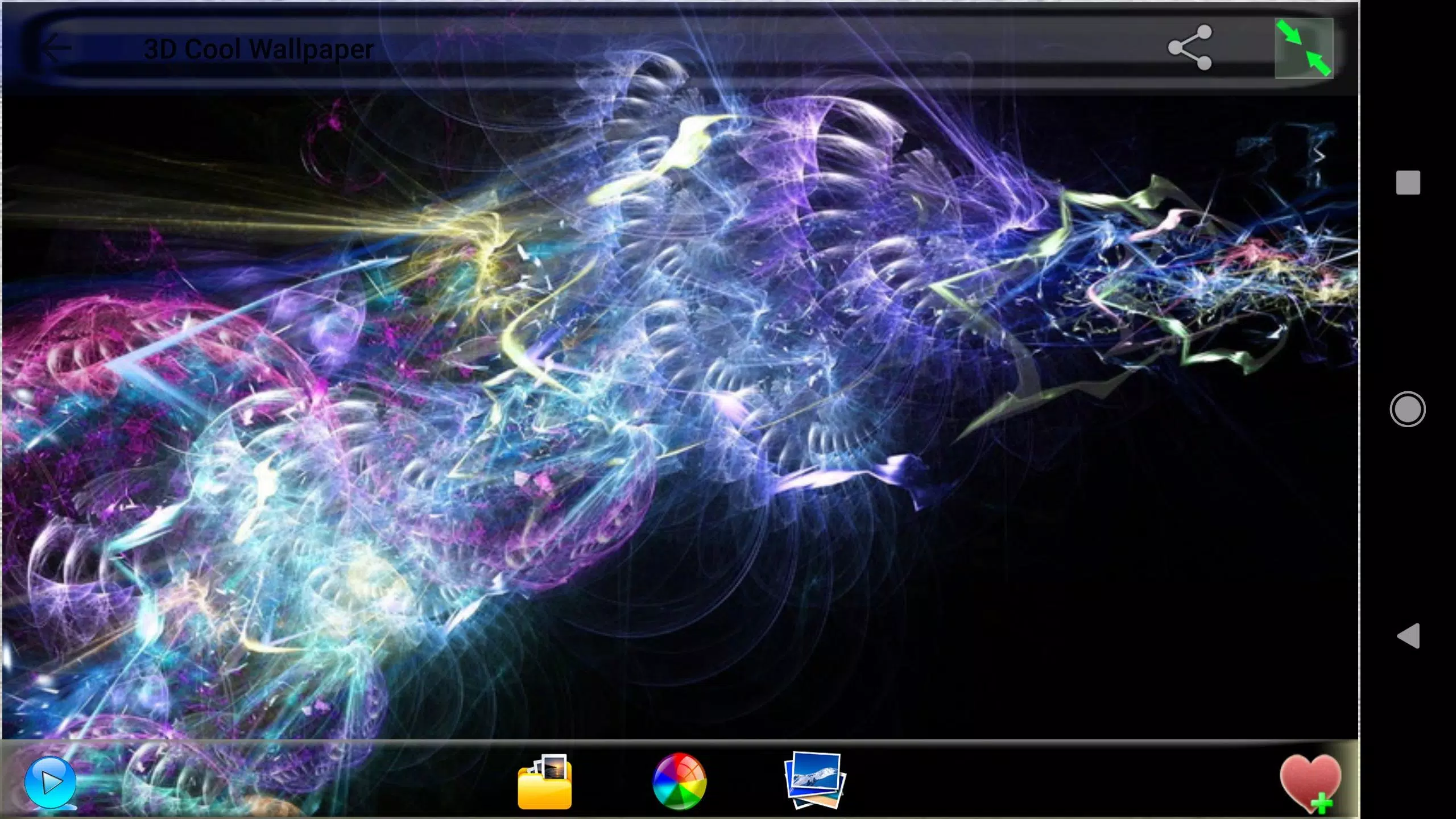 Fraktal, Lila-Blau, Energie, Abstrakt, Screenshot, 2K, Hintergrundbild für den PC