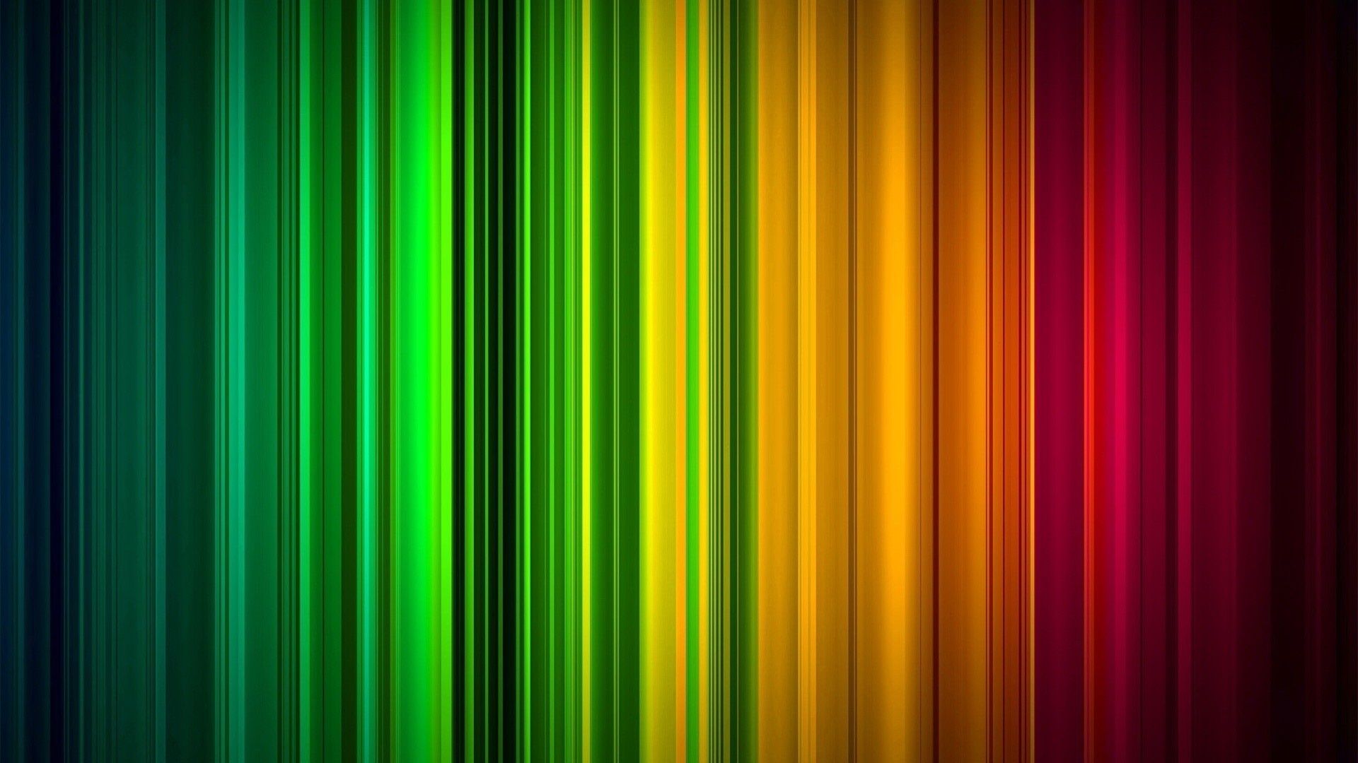Vertikale Streifen, Grün, Orange, Rot, Linien, 16:9, Full-HD-Hintergrundbild für den Desktop