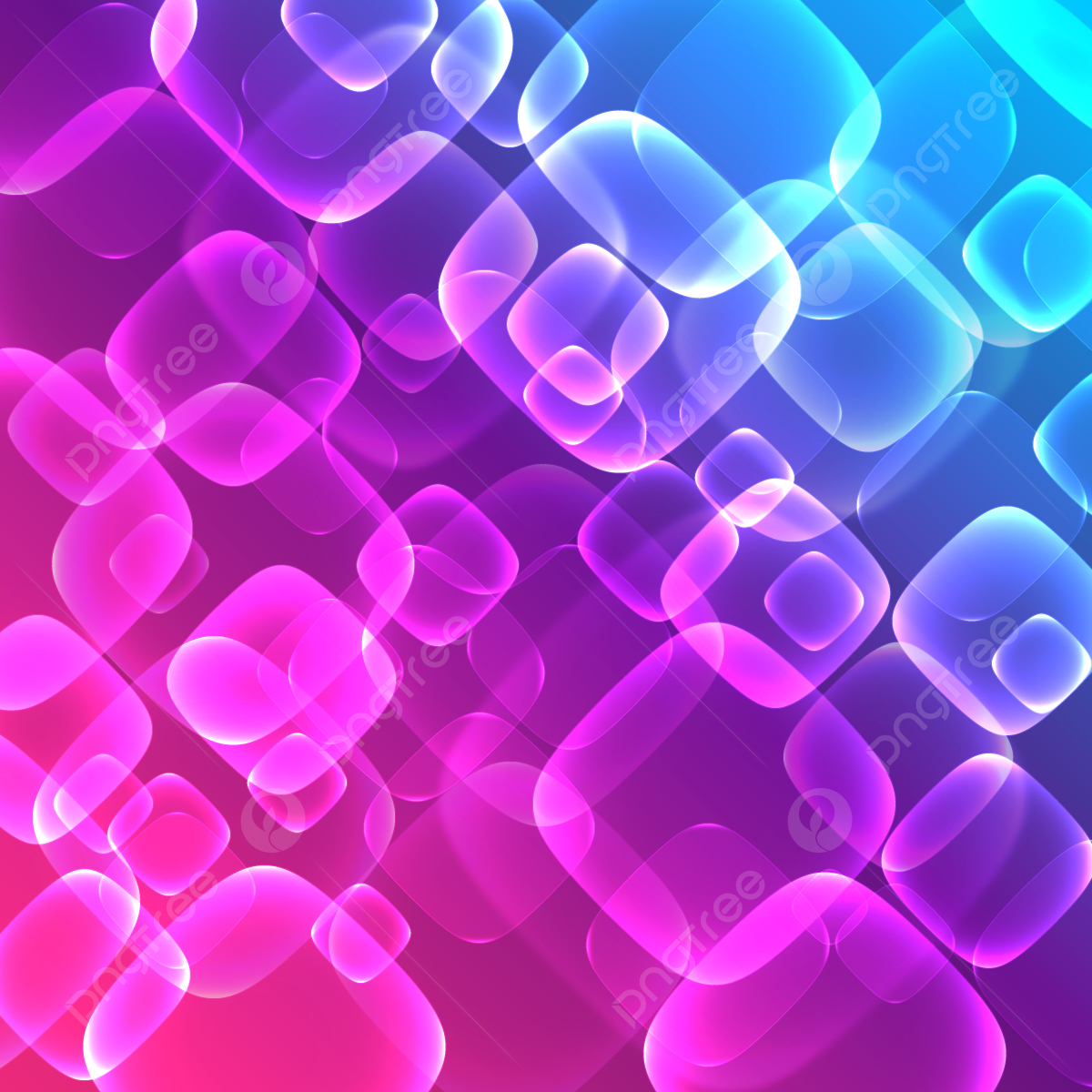 Glasquadrate, Pink-blau, Bokeh, Farbverlauf, Hintergrundbild für iPad und Tablet