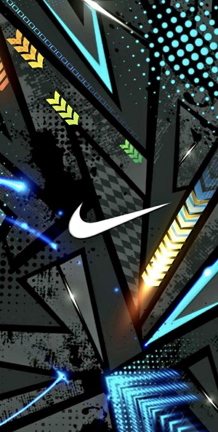 Nike, Swoosh, Geometrisches Muster, Sneaker-Design, Dunkel, HD, Handy-Hintergrundbild