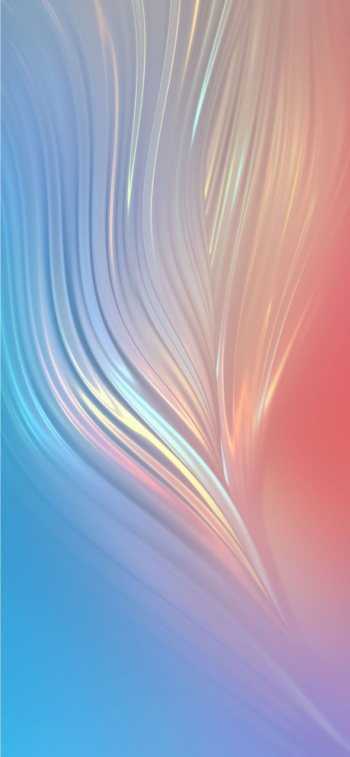 Wellen, Pastell, Blau, Pink, Seide, Hintergrundbild für iPhone und Android