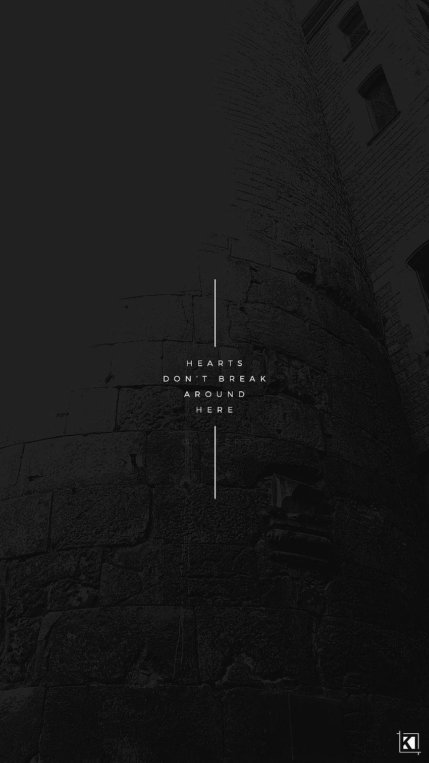 Songtext, Minimalistisch, Schwarz, Typografie, Hochformat, Android-Hintergrundbild