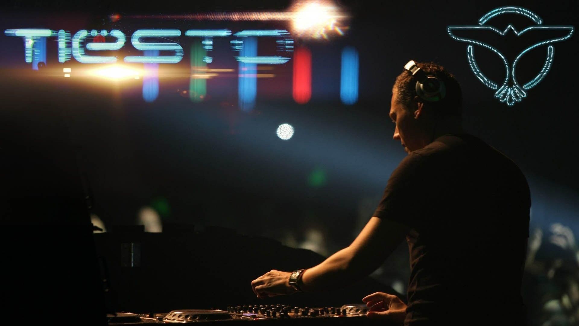 Tiësto, DJ-Pult, Bühnenlicht, Konzert, Silhouette, 1920x1080, Full-HD-Hintergrundbild für PC