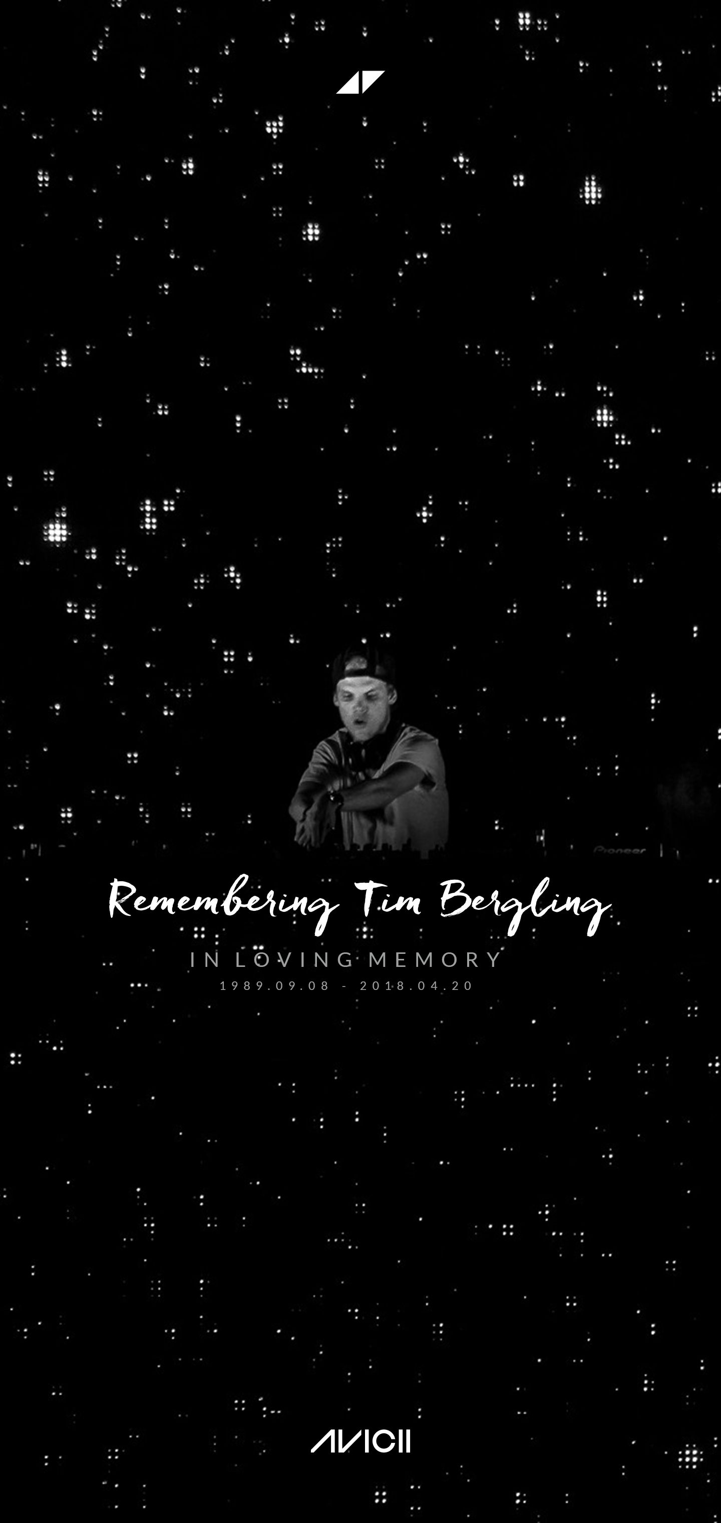 Tim Bergling, Avicii, Gedenken, Sternenhimmel, Schwarz, QHD+, Handy-Hintergrund im Hochformat