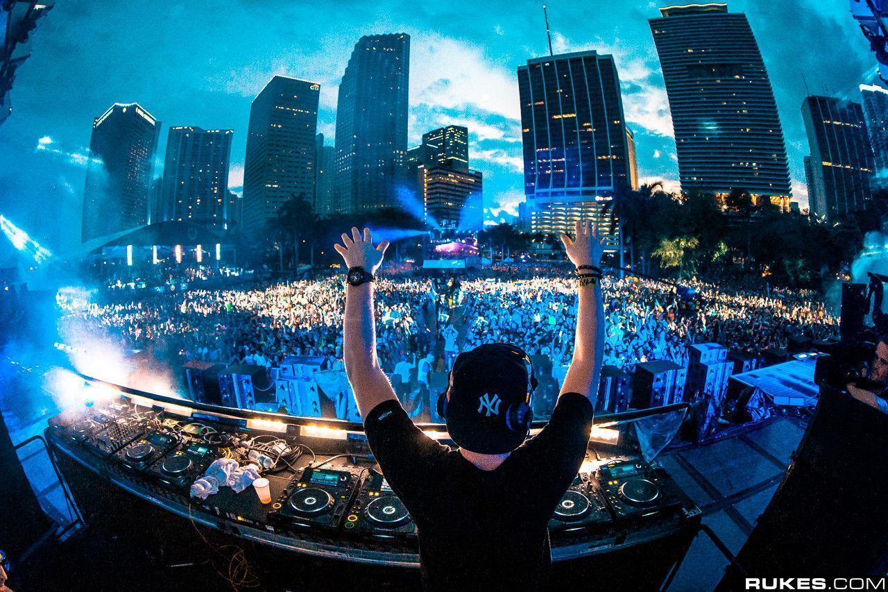 Avicii, Ultra Music Festival, Miami, Skyline, Publikum, HD, Hintergrundbild für den PC