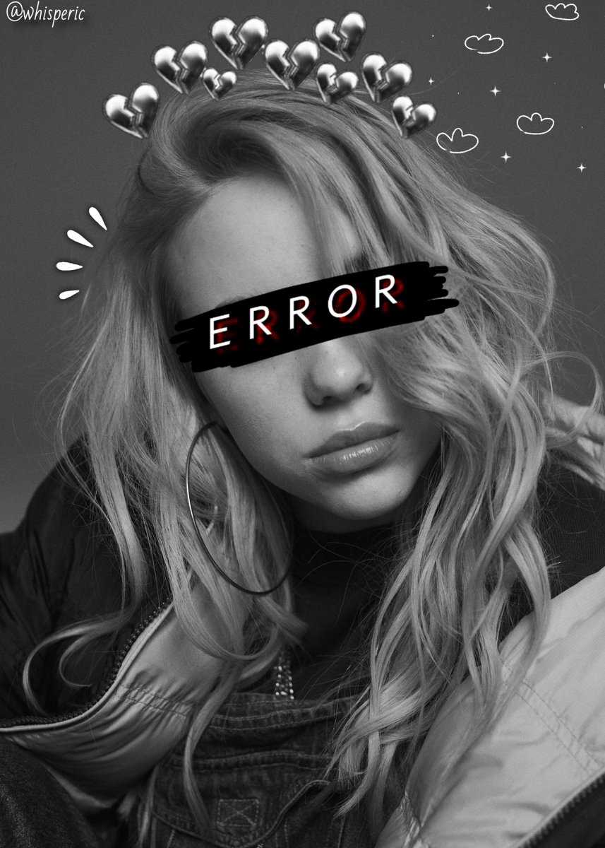 Billie Eilish, Error, Schwarz-Weiß, Zensurbalken, HD, iPad-Hintergrundbild