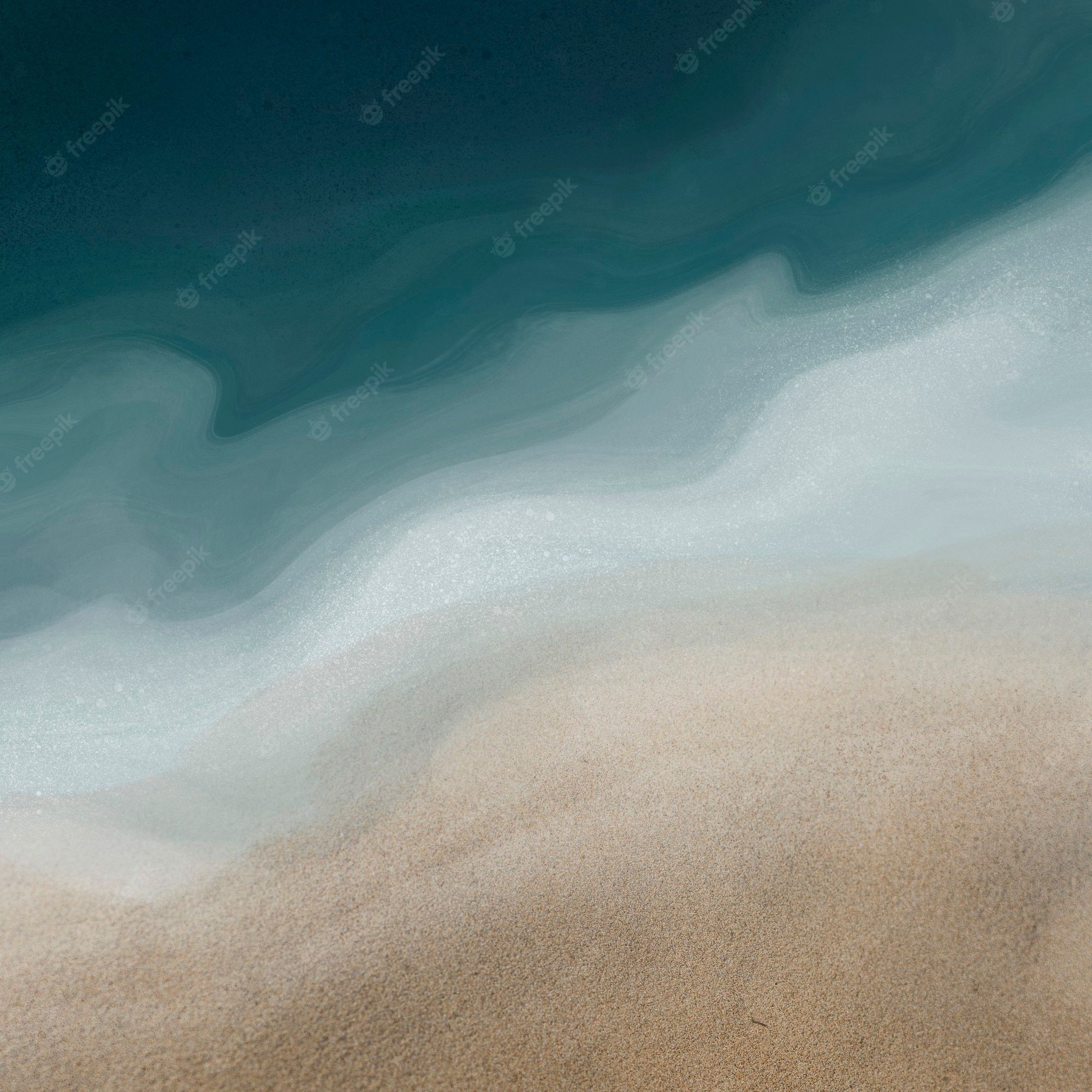 Abstrakt, Wellen, Sand, Türkis, Minimalistisch, Full HD, iPad-Hintergrundbild