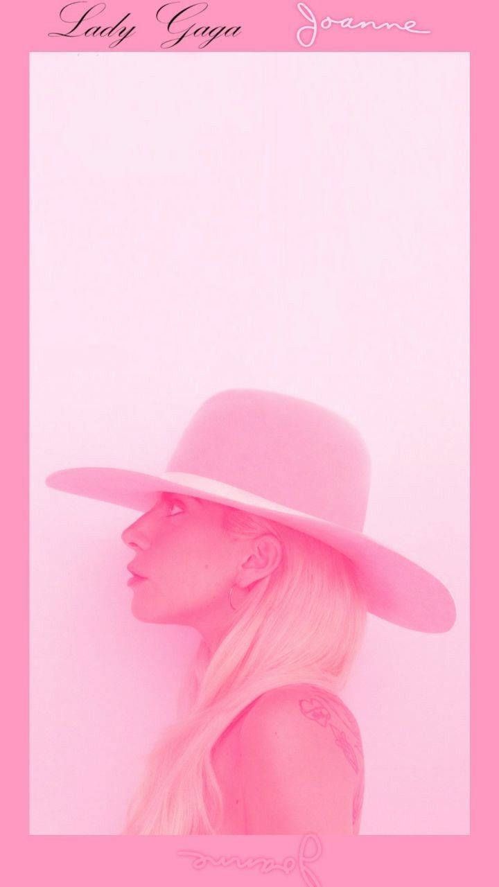Lady Gaga, Joanne, Rosa Hut, Profil, Rosa, HD, Hintergrundbild fürs Handy