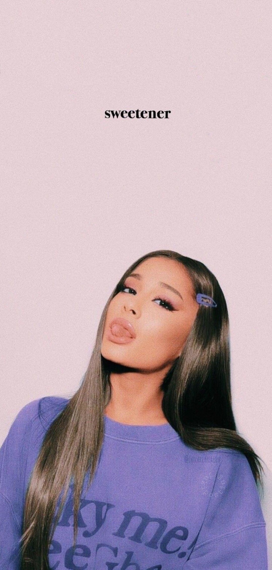 Ariana Grande, Sweetener, Pullover, Rosa, Kussmund, Full HD, Hintergrundbild fürs Handy