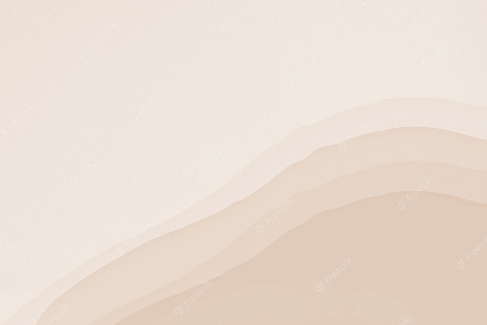 Abstrakte Wellen, Creme, Minimalistisch, Sanft, Full HD, Desktop-Hintergrund für Windows