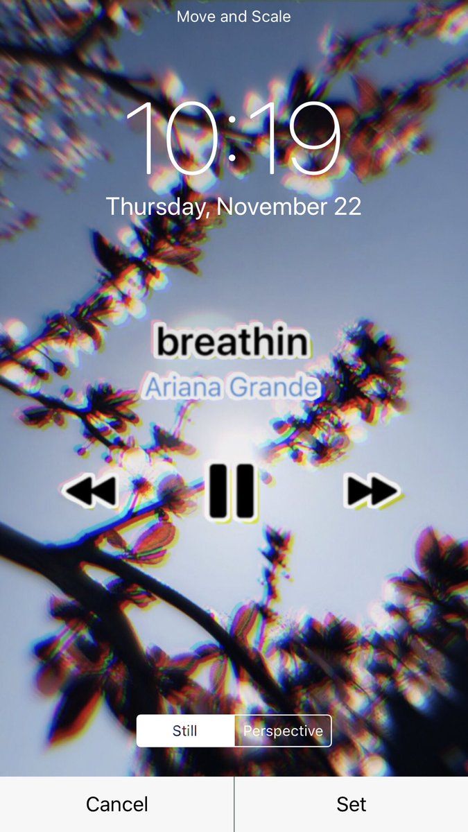 Breathin, Ariana Grande, Sperrbildschirm, Musikplayer, Blüten, Hintergrundbild fürs Handy
