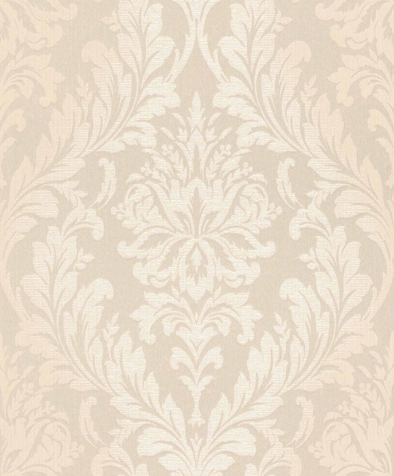 Damastmuster, Beige Tapete, Ornamente, Klassisch, Full HD, Hintergrundbild fürs Tablet