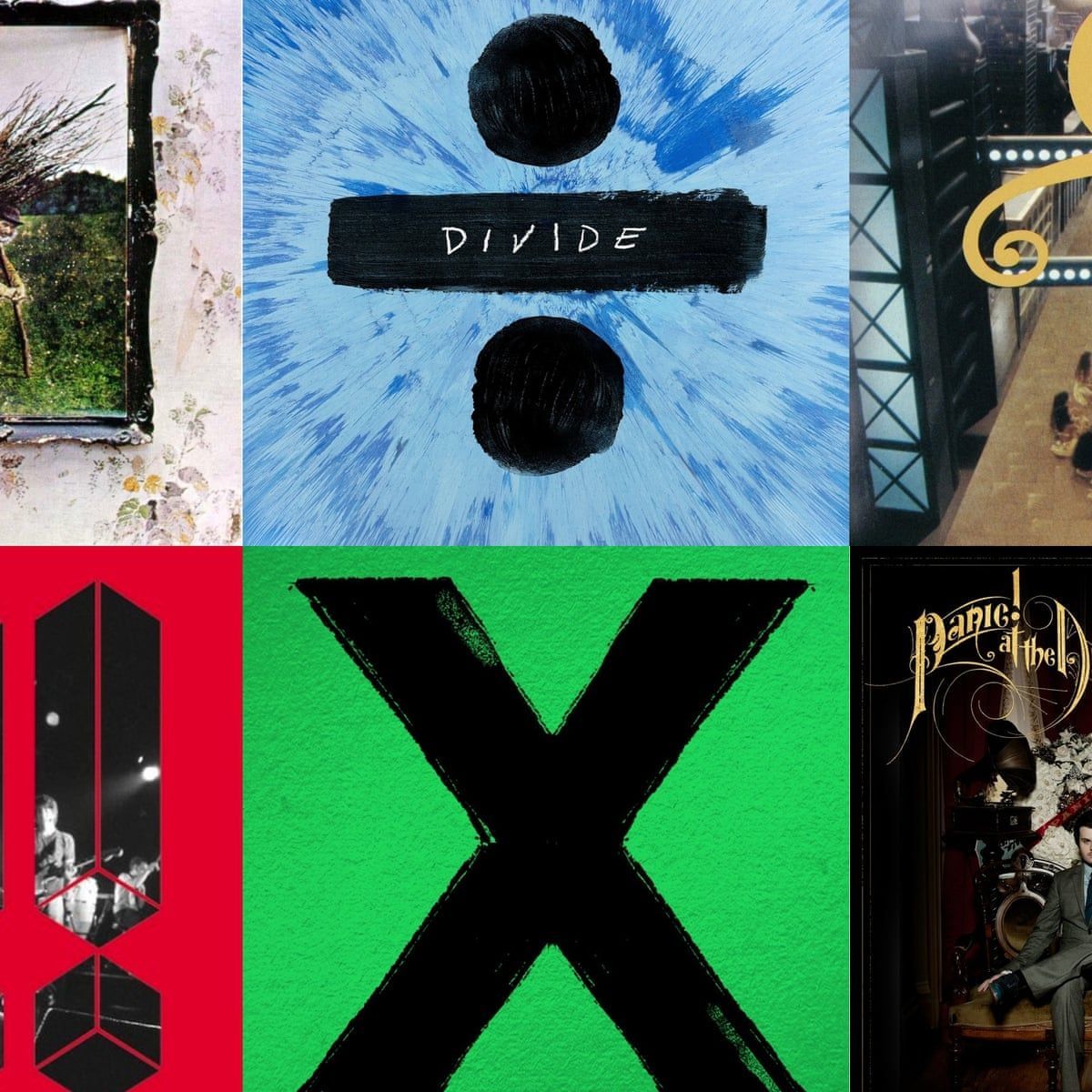 Ed Sheeran, Divide, Multiply, Albumcover, Collage, Hintergrundbild für iPad und Tablet